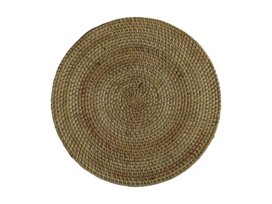HSM Collection-Ronde Placemat set -40x40x2-Naturel-Rotan
