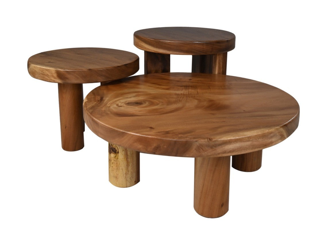 HSM Collection-Ronde Salontafel-Ø50*40-Bruin-Munggur