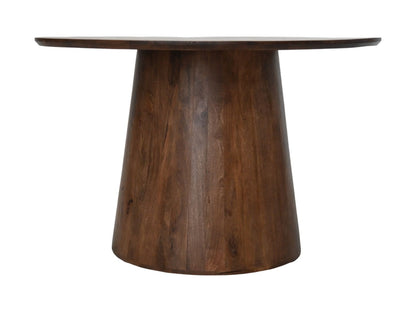 HSM Collection-Ronde Eettafel Drum-140X140X77-Bruin-Mango