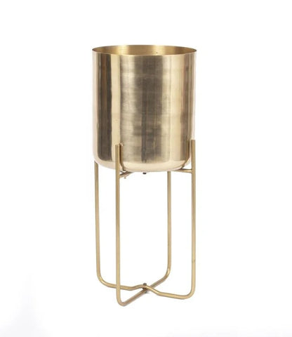 Bazar Bizar De Messing Plantenbak op Voet - Messing - L