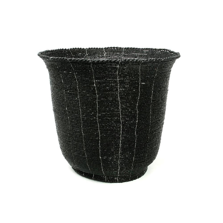Bazar Bizar -De Beaded Mand Hoog - Zwart - L