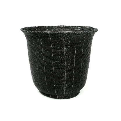 Bazar Bizar -De Beaded Mand Hoog - Zwart - L