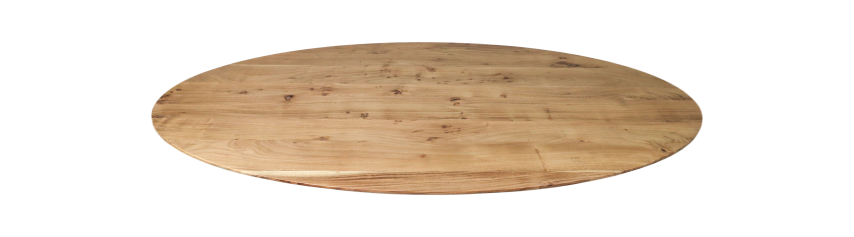 HSM Collection-Ovaal Tafelblad Zurich-120x70x3,8-Naturel-Acacia