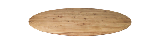 HSM Collection-Ovaal Tafelblad Zurich-120x70x3,8-Naturel-Acacia