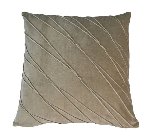 HSM Collection -Sierkussen - 45x45 - Warmgrijs - Velvet/katoen