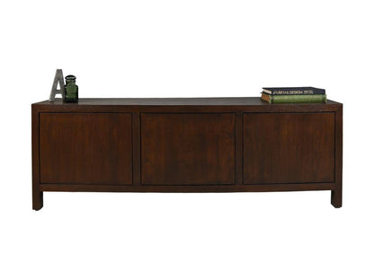 HSM Collection-Tv Meubel 3 Deur-160x42x55-Bruin-Teak Fineer