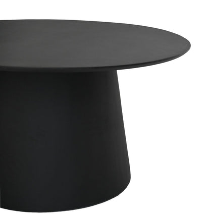 HSM Collection-Ronde Eettafel Drum-140X140X77-Zwart-Mango