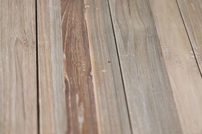 HSM Collection -Tuintafel ovaal - 220x110x76 - Naturel - Oud teakhout/metaal