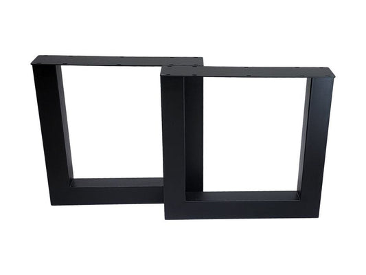 HSM Collection-Tafelpoot Model U S/2-75x15x72 ( 100x100 mm )-Zwart-Metaal
