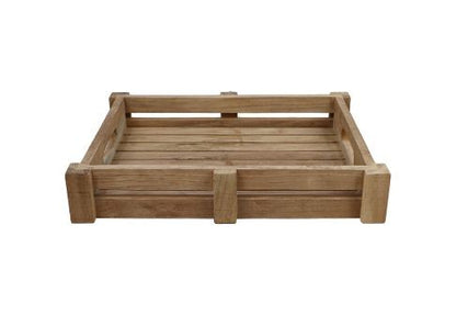 HSM Collection-Rechthoekig Dienblad -30x40x7-Naturel-Teak