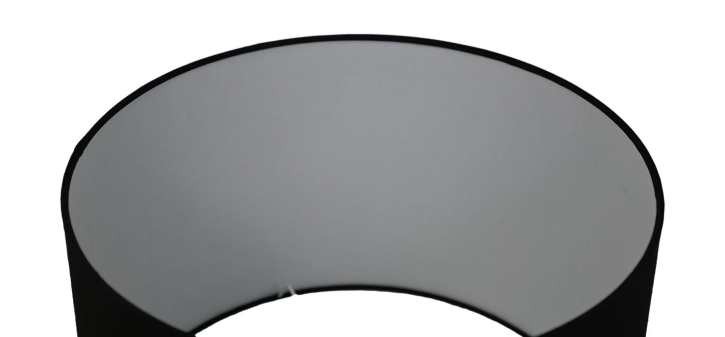 HSM Collection-Ronde Lampenkap-ø42x28-Zwart-Katoen