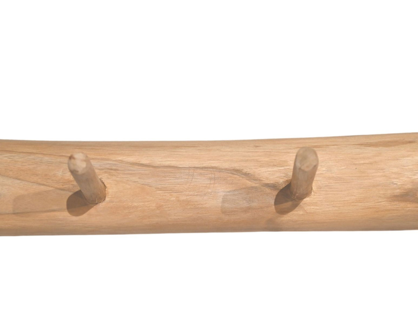 HSM Collection-Wandkapstok 6 Haken S/6-90x7x10-Naturel-Teak