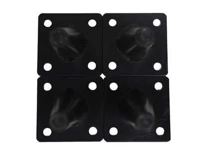 HSM Collection-Salontafelpoot S/4-2.5x10x20-Zwart-Metaal