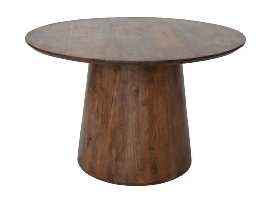 HSM Collection-Ronde Eettafel Drum-140X140X77-Bruin-Mango