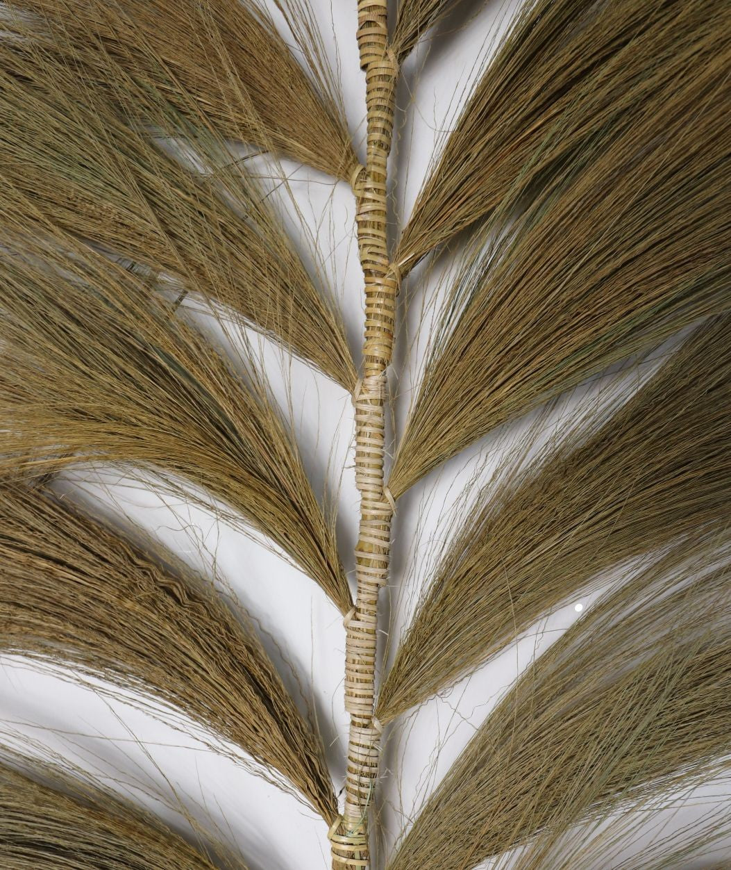 HSM Collection-Decoratieve Veer -65x2x220-Groen/Naturel-Bamboe