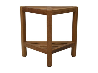 HSM Collection-Driehoekige Tuinbijzettafel-46x30x46.5-Naturel-Teak