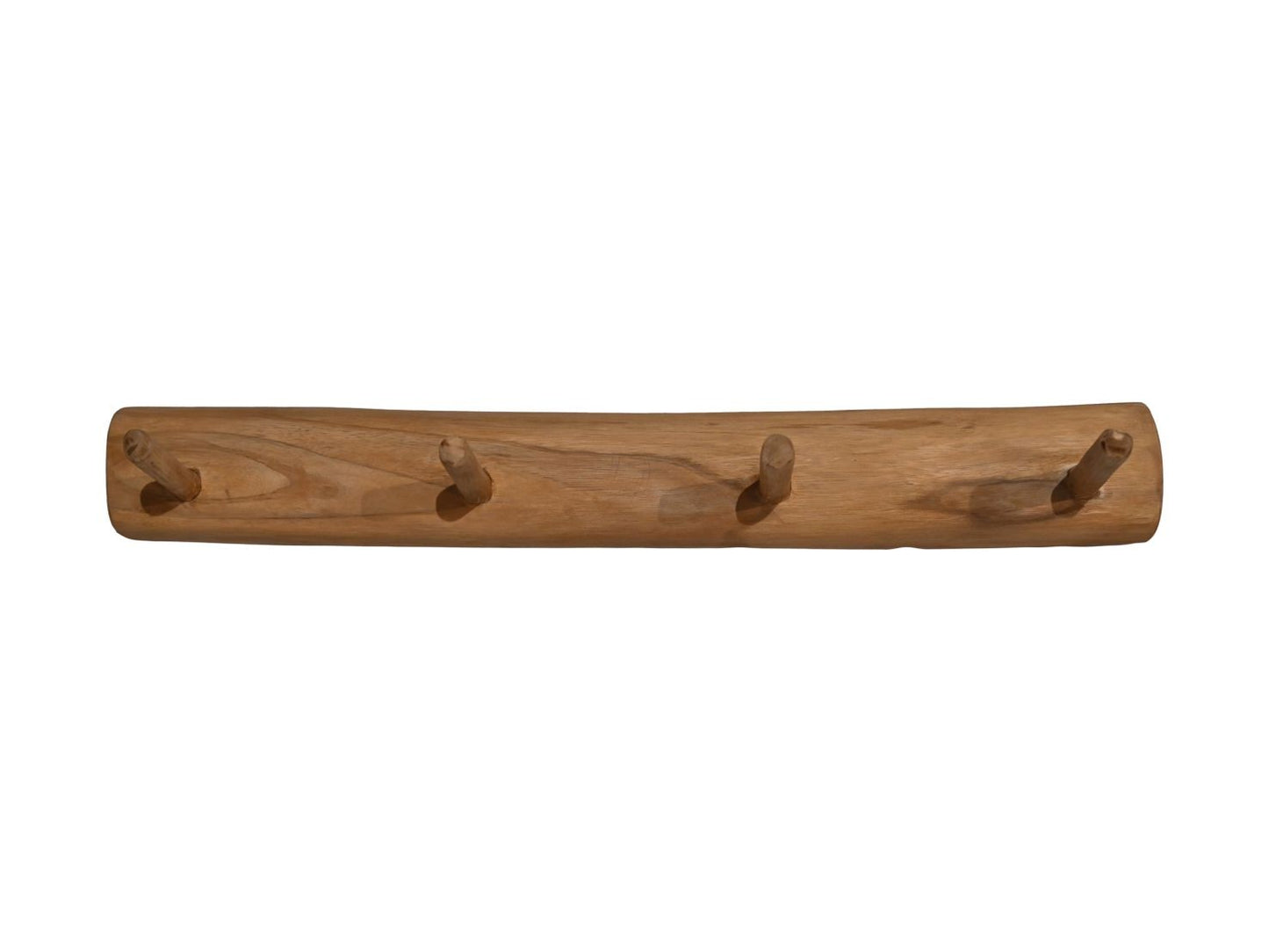 HSM Collection -Kapstok 4 Haken - 60x7x10 - Naturel - Teak